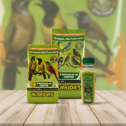 Kit Alta Performance: Ração Farinhada 400g + Canjiquinha 22