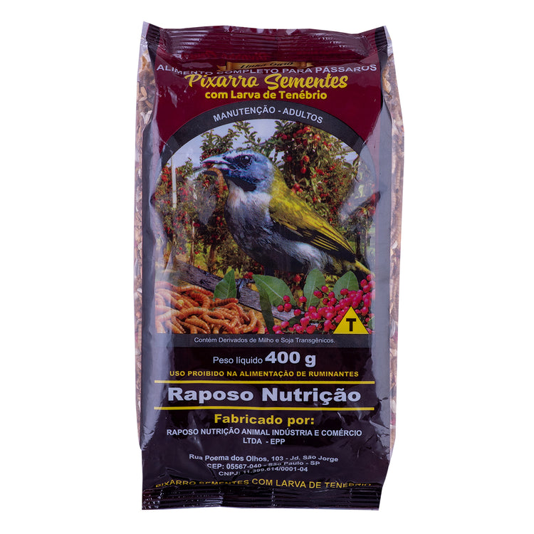 KIT TRINCA FERRO: 1 FARINHADA PREMIUM + 1 SEMENTES COM TENEBRIO - 400G CADA