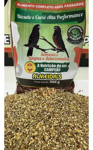 Kit Bicudo E Curió Alta Performance + Farinhada Premium
