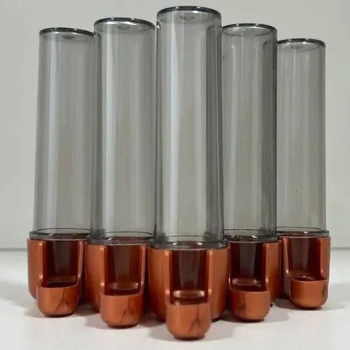 Kit C/ 12 Bebedouro Fumê Base Cobre 30ml 71.6 - Malha Fina 1.2v Fumê