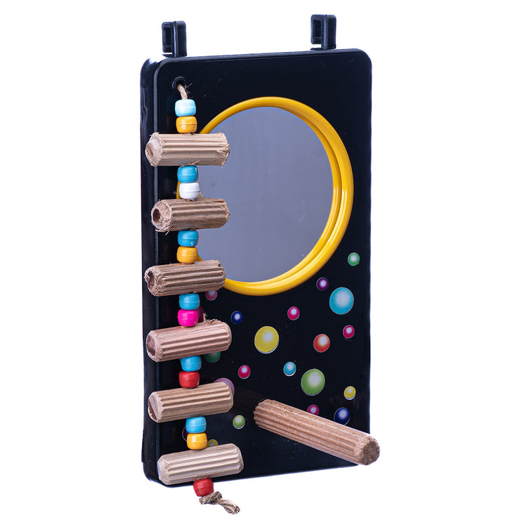 Espelho Decorado para Psitacídeos | Brinquedo para Pássaros