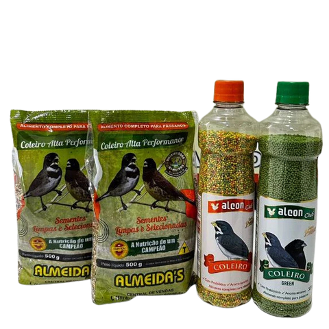 KIT - 2 COLEIRO ALTA PERFORMANCE + 1 ALCON CLUB COLEIRO GREEN/VERDE + 1 ALCON COLEIRO