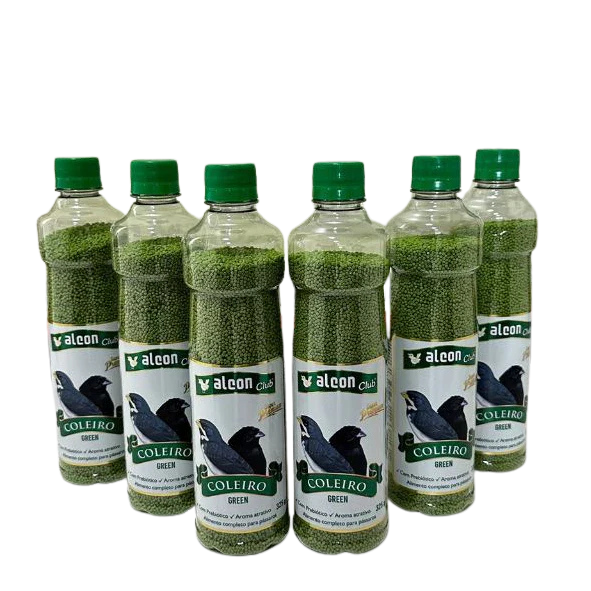 KIT - ALCON CLUB COLEIRO GREEN/VERDE - 6 UNIDADES DE 325G CADA