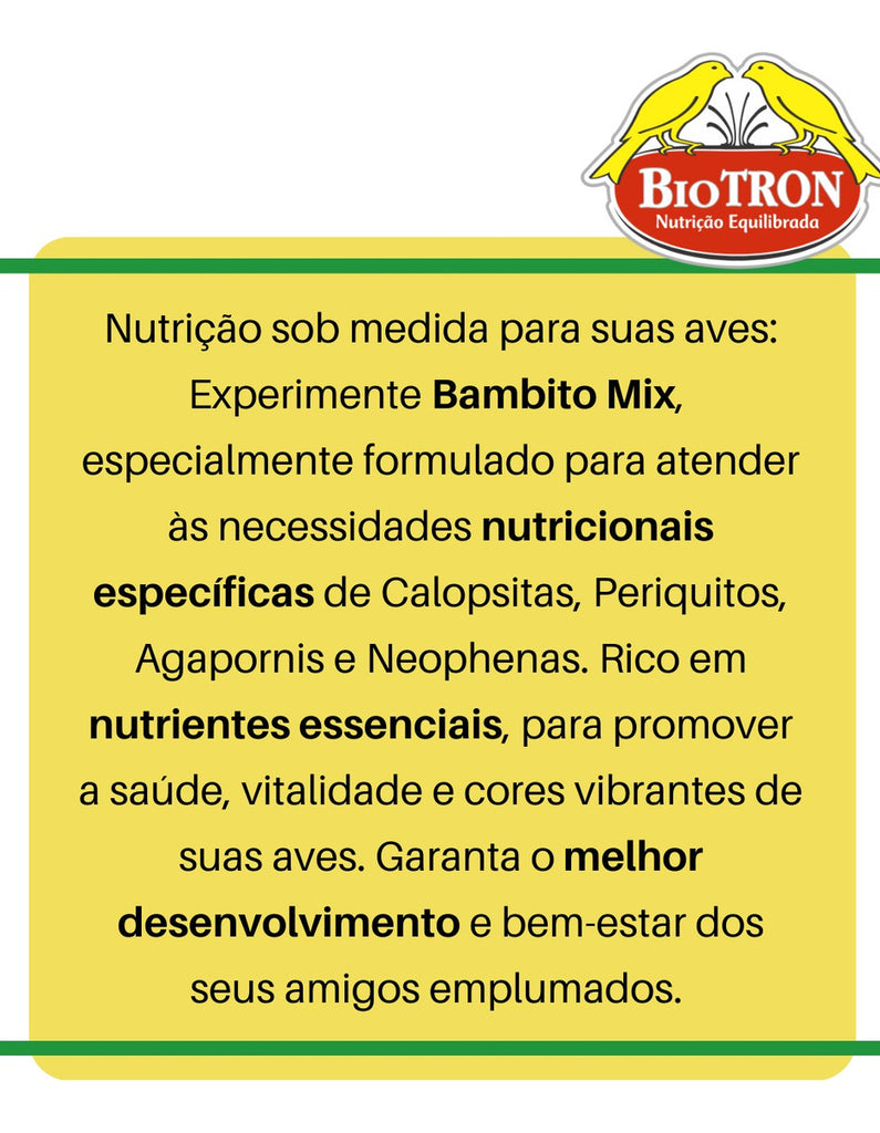 2 unid - BIOTRON BAMBITO MIX - 500G cada