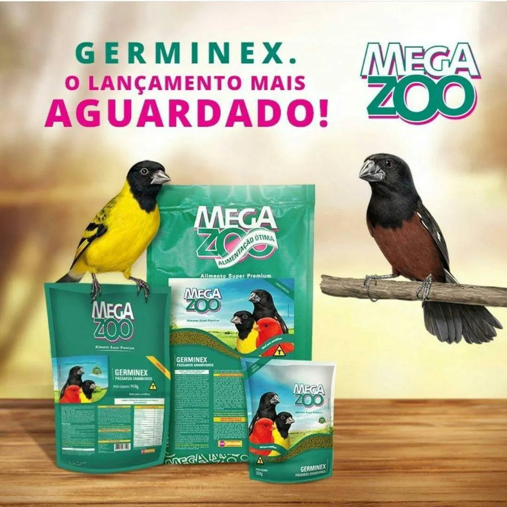 MEGAZOO-  Pássaros Granívoros Germinex - 350 g