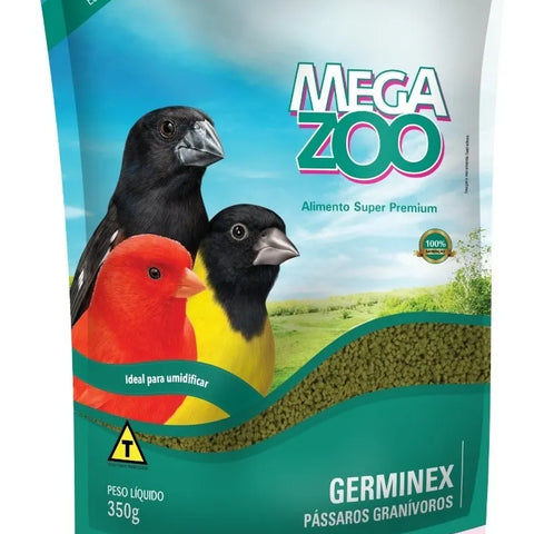 MEGAZOO-  Pássaros Granívoros Germinex - 350 g