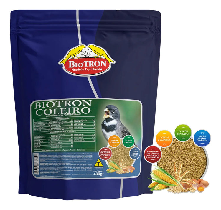 KIT - 1 COLEIRO ALTA PERFORMANCE + 1 BIOTRON COLEIRO + 1 GRIT MINERAL ALTA PERFORMANCE