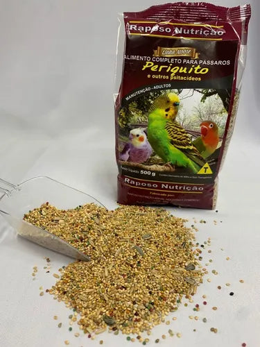 KIT C/3 MISTURA DE PERIQUITO 500GR - LINHA CANTADOR