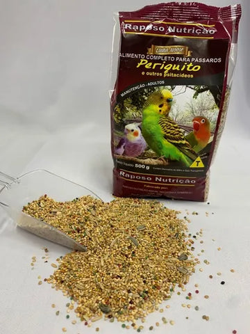 KIT C/3 MISTURA DE PERIQUITO 500GR - LINHA CANTADOR