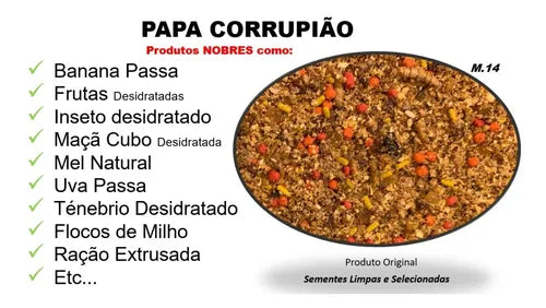 KIT - 3 PAPA PARA CURRUPIÃO C/ 400G CADA