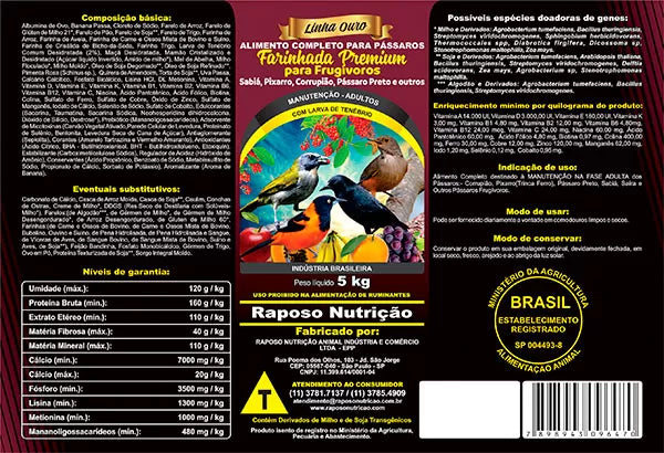 KIT - 3 FARINHADA PREMIUM C/ 400G CADA