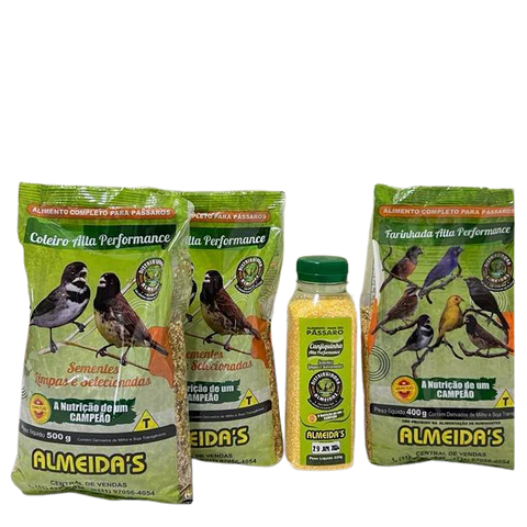 2 COLEIRO ALTA PERFORMANCE + 1 FARINHADA + 1 CANJIQUINHA