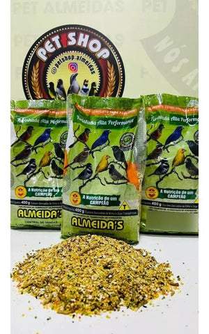 Kit Bicudo E Curió Alta Performance + Farinhada Premium