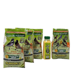 KIT: 3 Coleiro Alta Performance +1 Canjiquinha Alta Performance e 1 Farinhada Alta Performance