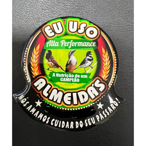 Plaquinha para gaiola - EU USO ALTA PERFORMANCE ALMEIDA´S