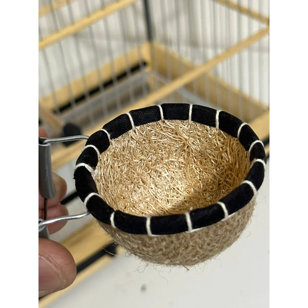 NINHO DE BUCHA PARA COLEIRO ARAME