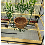 Ninho para coleiro com fibra de coco - Ninho REALEZA