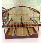 GAIOLA PASSEIO PARA TRINCA FERRO ROXINHO COM MARFIM - ACOMPANHA CAPA