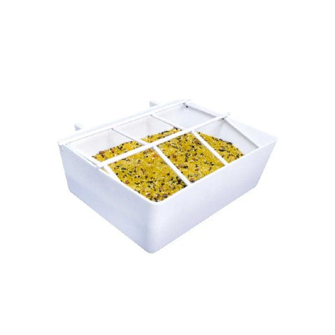 Comedouro de aço bico torto com grade – 500ml