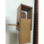 Ninho para psitacídeos em madeira