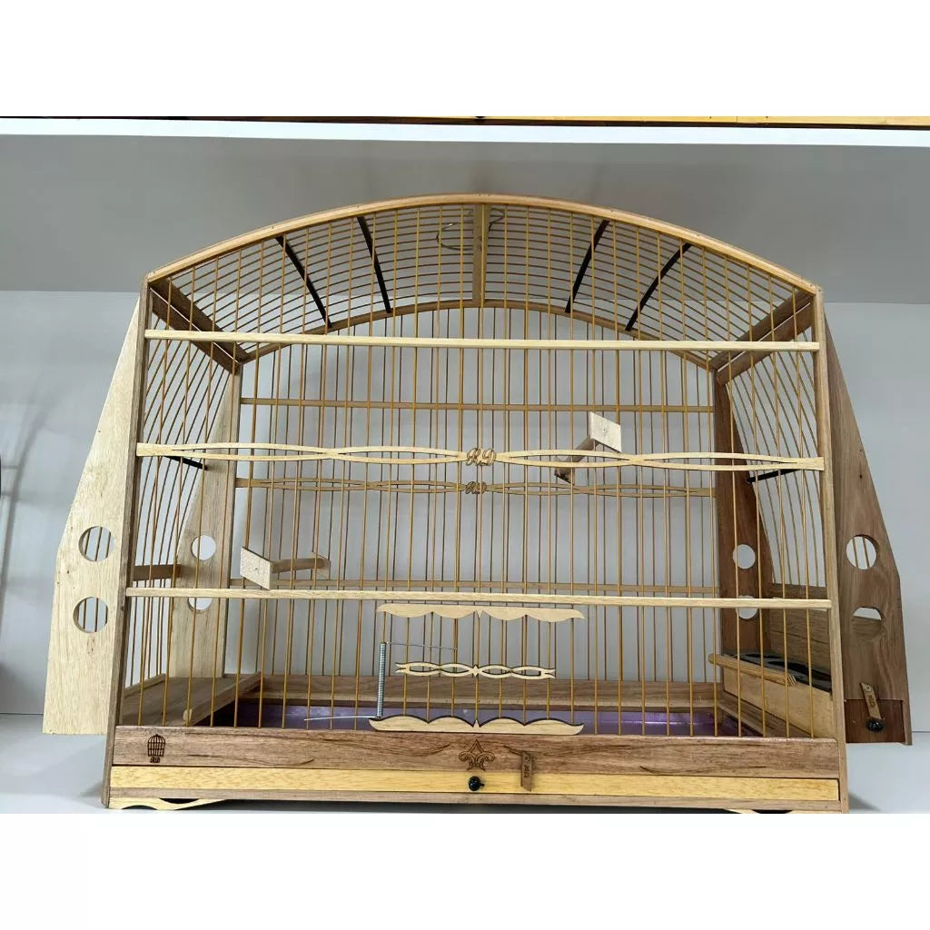 Gaiola de Sabiá e Pássaro Preto