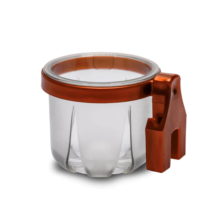 PORTA VITAMINA RUBI TRINCÃO CRISTAL COM PRESILHA COBRE COD R3.1