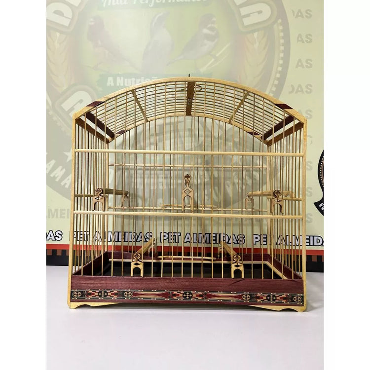 GAIOLA DE PASSEIO EM MALHA LARGA/TRINCA FERRO - MARCHETARIA FITA