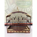 GAIOLA DE PASSEIO COLEIRO REDUZIDA COQUEIRO COM ROXINHO