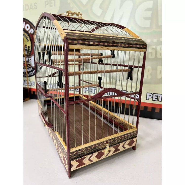 GAIOLA DE PASSEIO COLEIRO REDUZIDA COQUEIRO COM ROXINHO