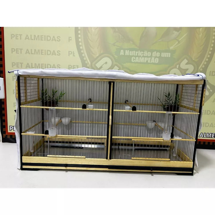 VOADOR MOTEL QUADRADO COMPLETO - 72CM ARAME (1 DIVISÓRIA) - MALHA FINA