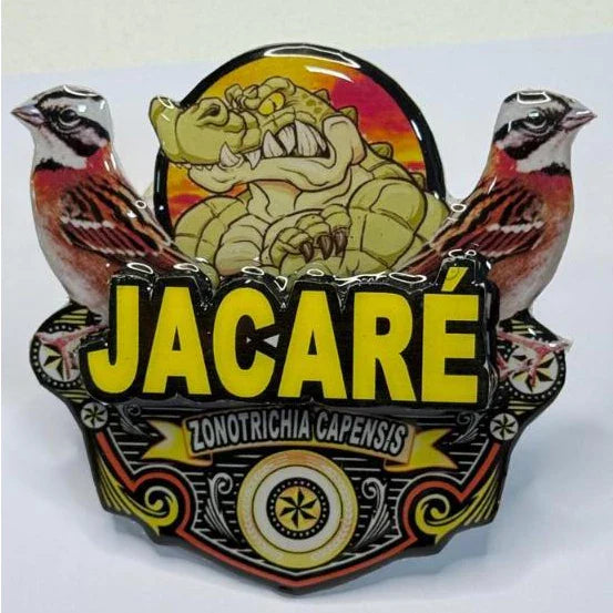 PLACA DE TICO TICO PERSONALIZADA EM 3D COM O NOME DO PÁSSARO