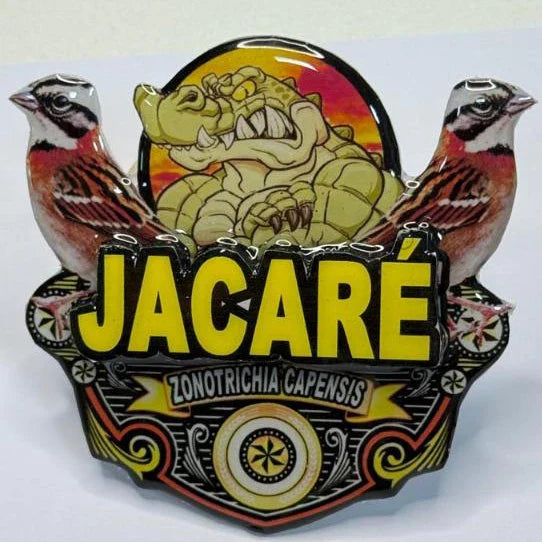 PLACA DE TICO TICO PERSONALIZADA EM 3D COM O NOME DO PÁSSARO