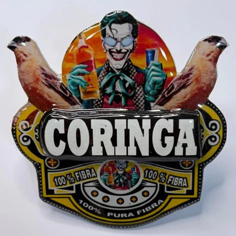 PLACA DE CABOCLINHO PERSONALIZADA EM 3D COM NOME DO PÁSSARO