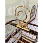 GAIOLA DE PASSEIO COLEIRO DE COQUEIRO COM ROXINHO