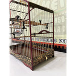 GAIOLA DE PASSEIO COLEIRO DE COQUEIRO COM ROXINHO