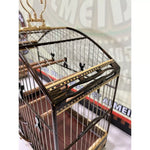 GAIOLA DE PASSEIO DE COLEIRO COQUEIRO COM MARFIM TODA FILETADA