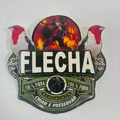 PLACA EM 3D PERSONALIZADA DE GALO DE CAMPINAS