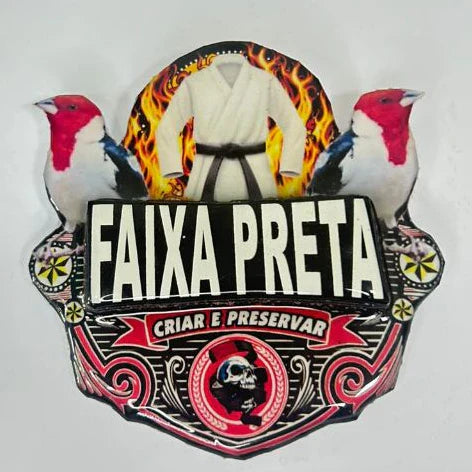 PLACA EM 3D PERSONALIZADA DE GALO DE CAMPINAS