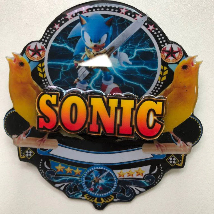 PLACA EM 3D CANÁRIO DA TERRA