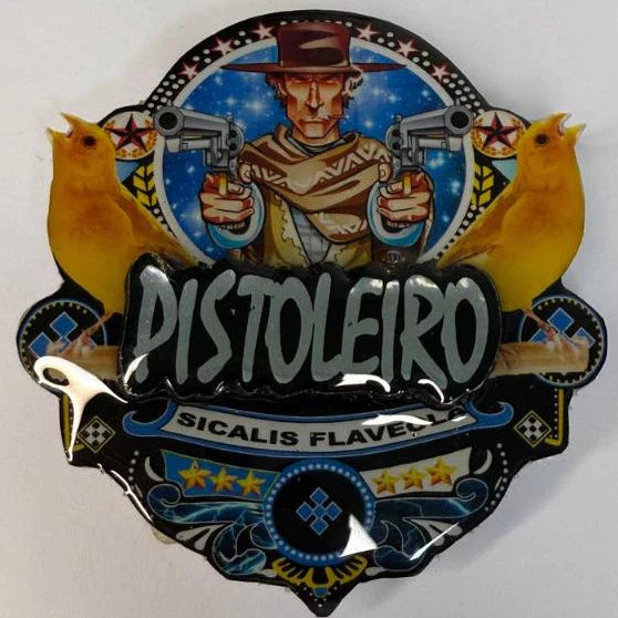 PLACA EM 3D CANÁRIO DA TERRA