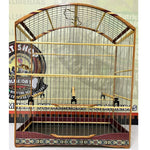 GAIOLA DE PASSEIO PARA TIZIU - MALHA FINA,  MARCHETARIA FITA FINA  E TALA DE ARAME