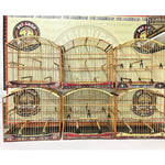 GAIOLA DE PASSEIO PARA TRINCA FERRO, COM MARCHETARIA EM FITA LARGA