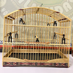 GAIOLA DE PASSEIO COLEIRO/ MALHA FINA - MARCHETARIA FITA FINA