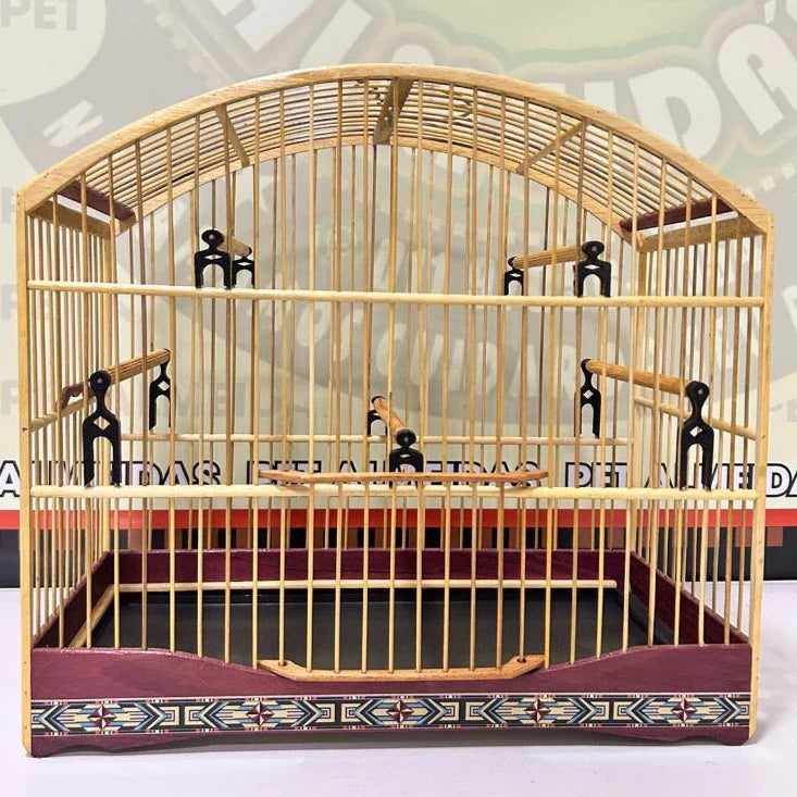 GAIOLA DE PASSEIO COLEIRO/ MALHA FINA - MARCHETARIA FITA FINA