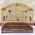 GAIOLA DE PASSEIO COLEIRO/ MALHA FINA - MARCHETARIA FITA FINA