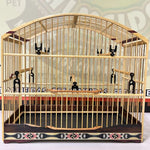 GAIOLA DE PASSEIO COLEIRO/ MALHA FINA - MARCHETARIA FITA FINA