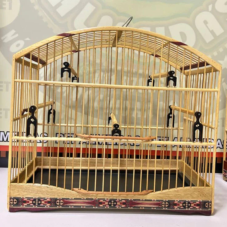 GAIOLA DE PASSEIO COLEIRO/ MALHA FINA - MARCHETARIA FITA FINA