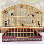 GAIOLA DE PASSEIO COLEIRO/ MALHA FINA - MARCHETARIA FITA FINA