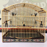 GAIOLA DE PASSEIO COLEIRO/ MALHA FINA - MARCHETARIA FITA FINA