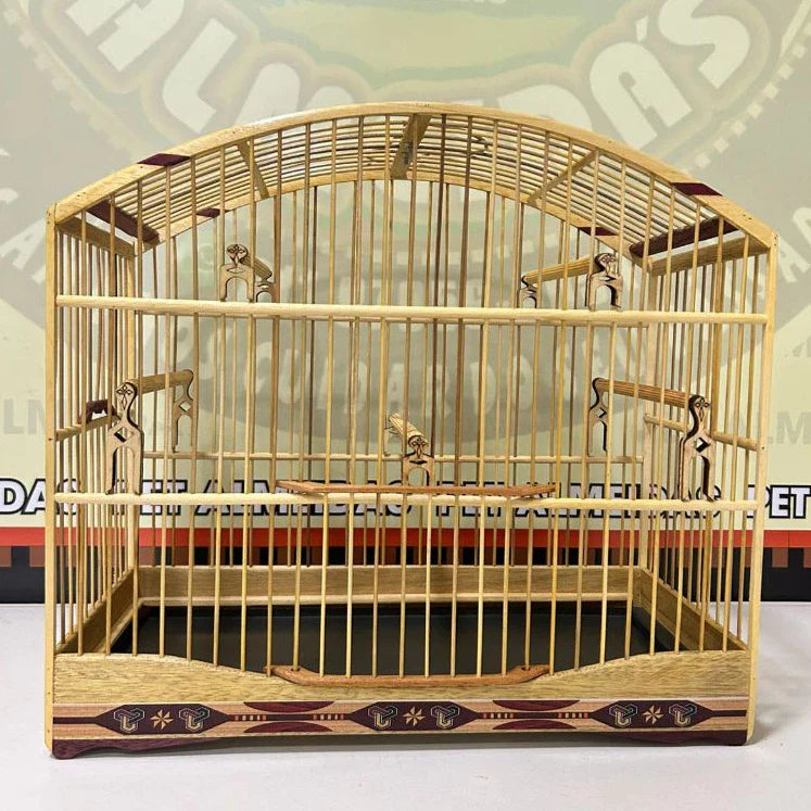 GAIOLA DE PASSEIO COLEIRO/ MALHA FINA - MARCHETARIA FITA FINA